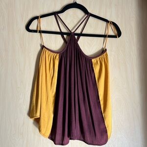 BRAND NEW banana republic color block top size xs